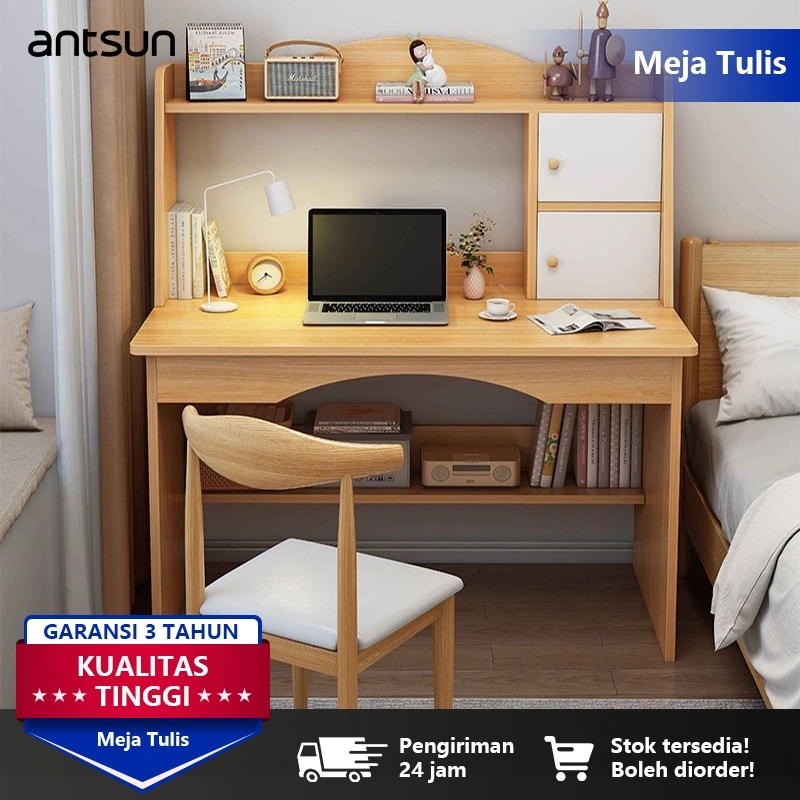 antsun-Meja Kerja/Meja Belajar/Meja Belajar Anak/ Meja Tulis Minimalis/ Meja Kantor Multifungsi/ Meja Belajar Kayu