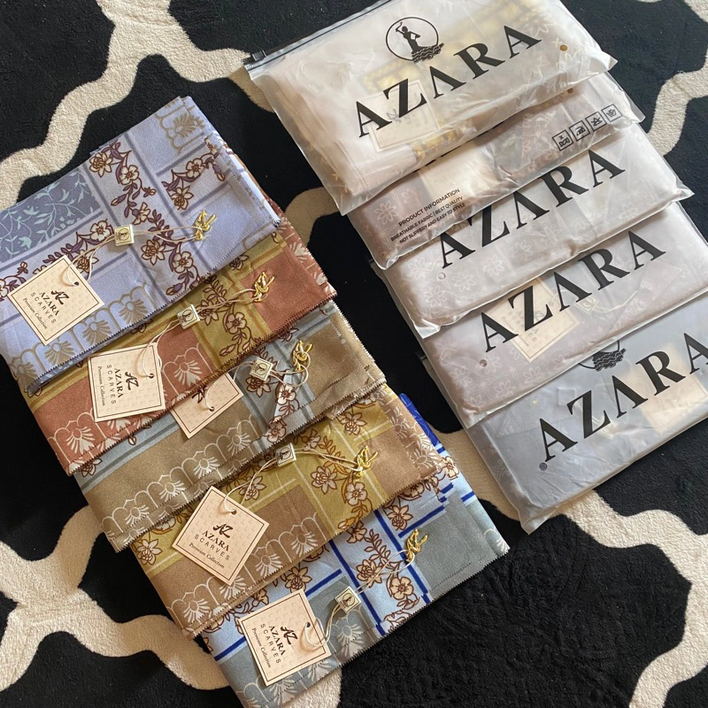[ ISI 10 PCS ] Azara Pouch Segiempat Motif Hijab Voal