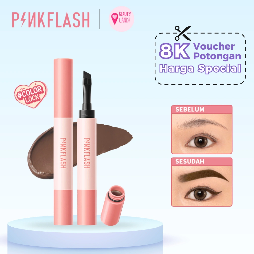 PINKFLASH Long-lasting Eyebrow Pomade Cream High Pigment Eye Brow Waterproof Smudge-proof