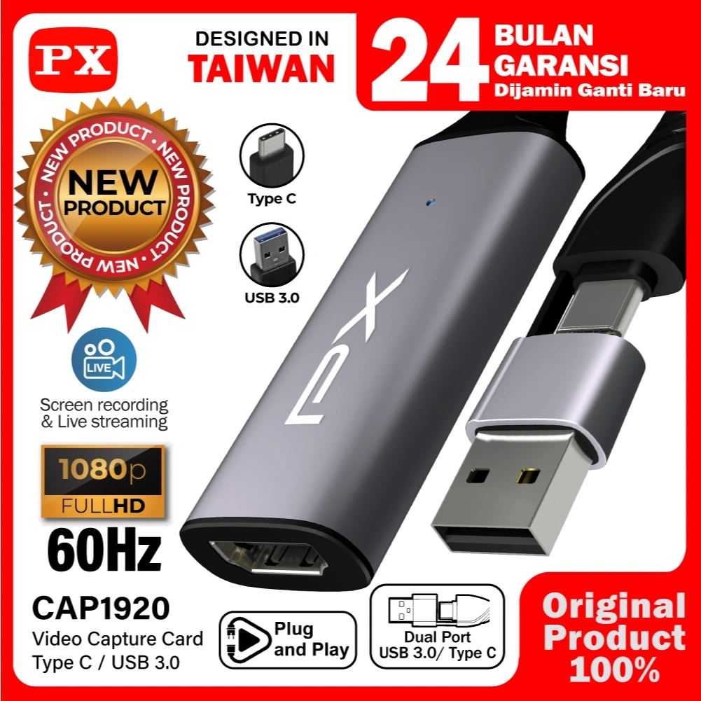 Video Capture HDMI Card Video USB3.0 USB Type C with Loop PX CAP1920