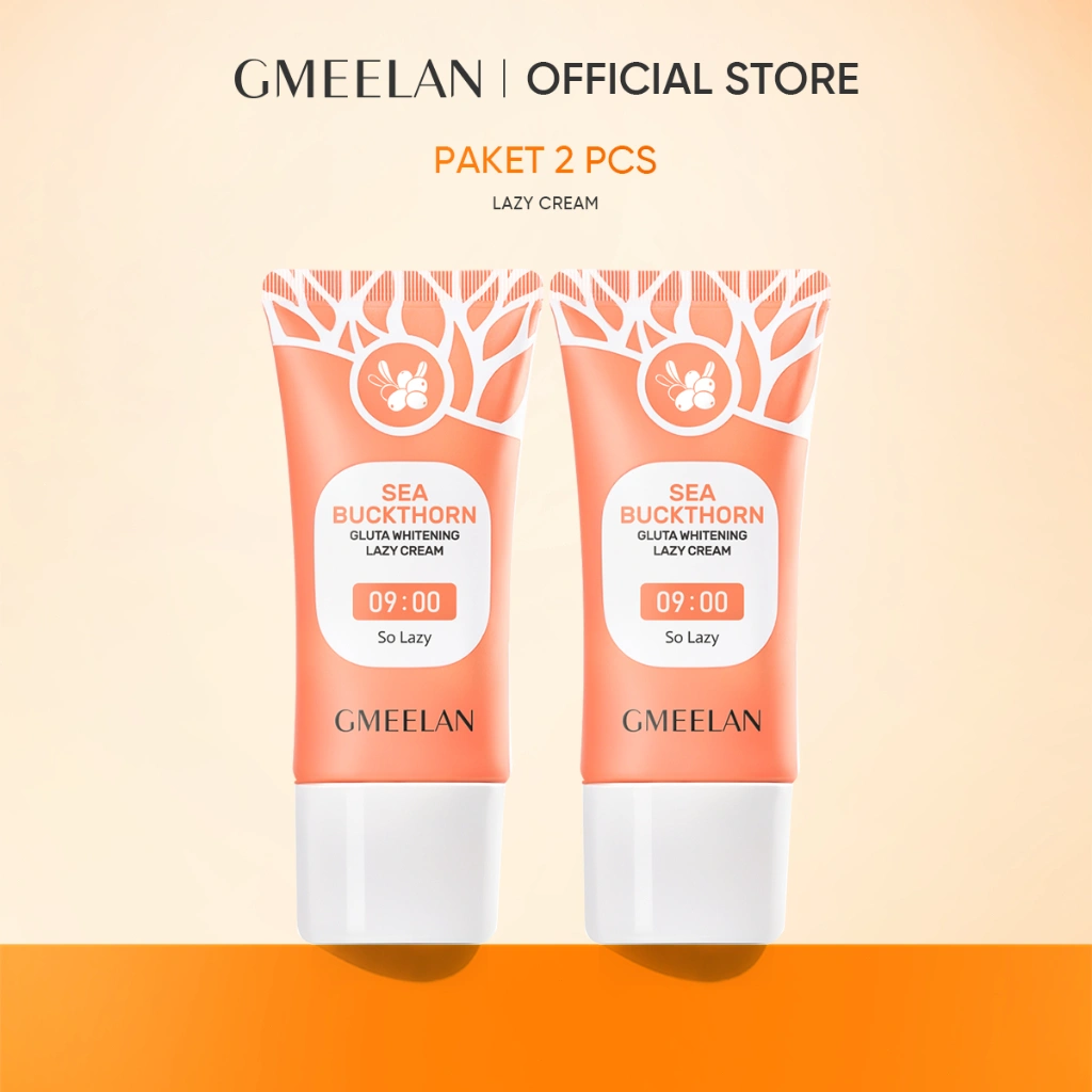GMEELAN SET Gluta Lazy Cream 30g Krim Siang Pemutih Wajah Niacinamide day cream