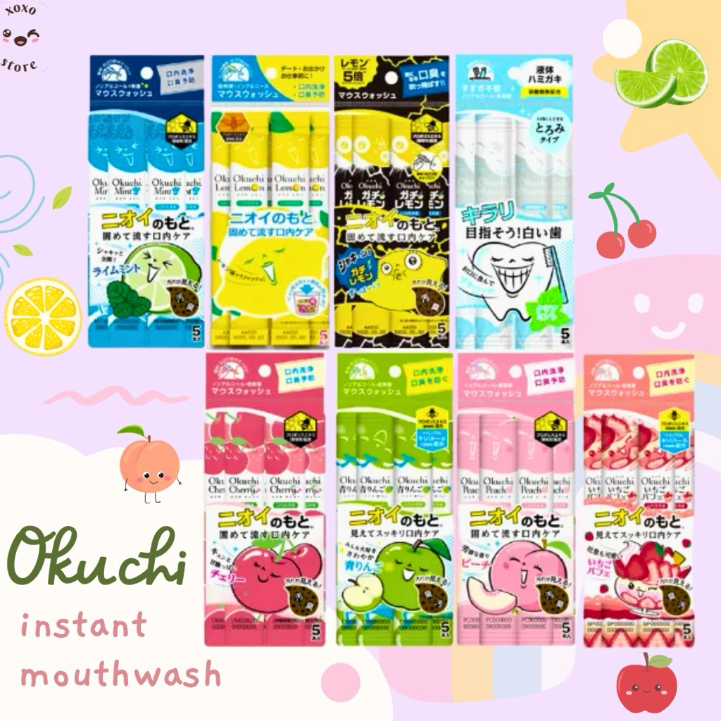 Okuchi Instant Mouthwash | Okuchi mouthwash | pembersih mulut jepang | original jepang