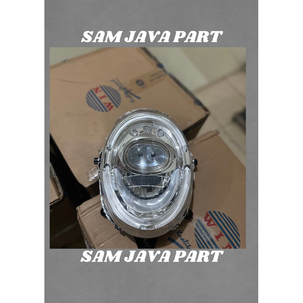 Reflektor Lampu Depan Honda Scoopy Fi 17 LED 2017 2018 2019 ( WIN )