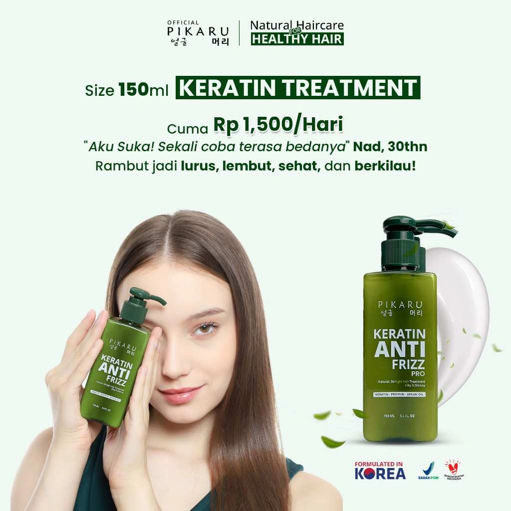 (GOOD DEAL) PIKARU Keratin Treatment Anti Frizz