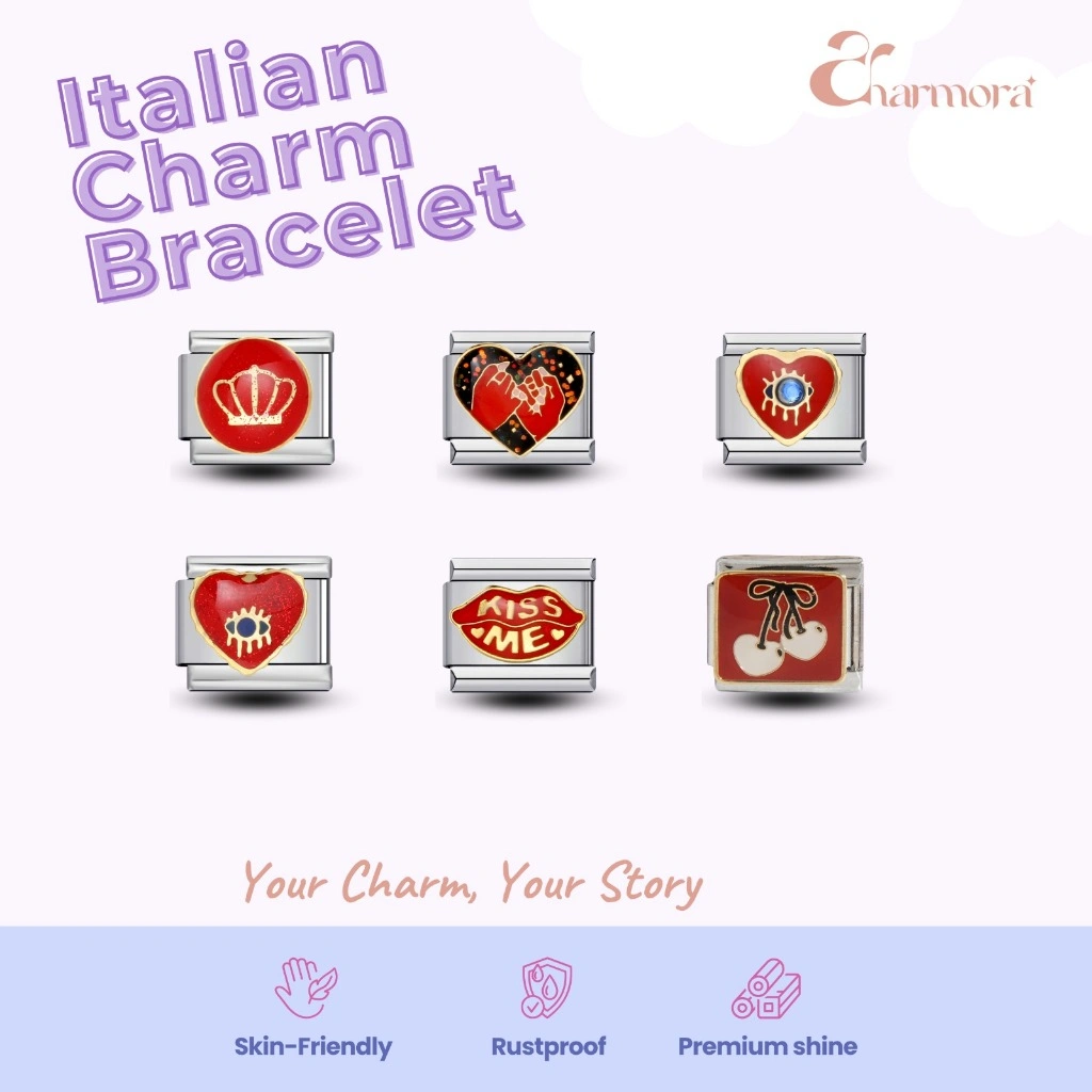 Charmora_id|Red Rebel Charm S– Edgy, Bold, Unapologetically You