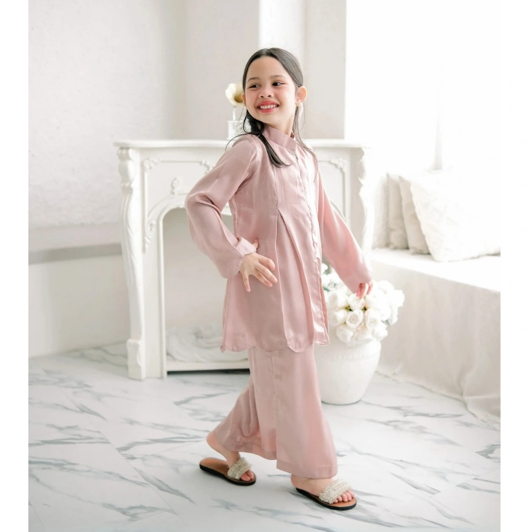 Kahlaa Baju Kurung Anak Pakaian Muslim Anak Cewek Baju Melayu One Set Anak HUMAIRA ANAK