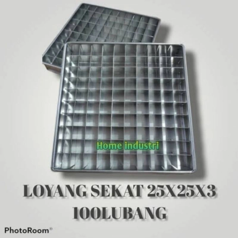 Loyang Brownies Sekat Isi 100 Lubang Sekat / Loyang Sekat / Loyang Kotak / Loyang Brownies