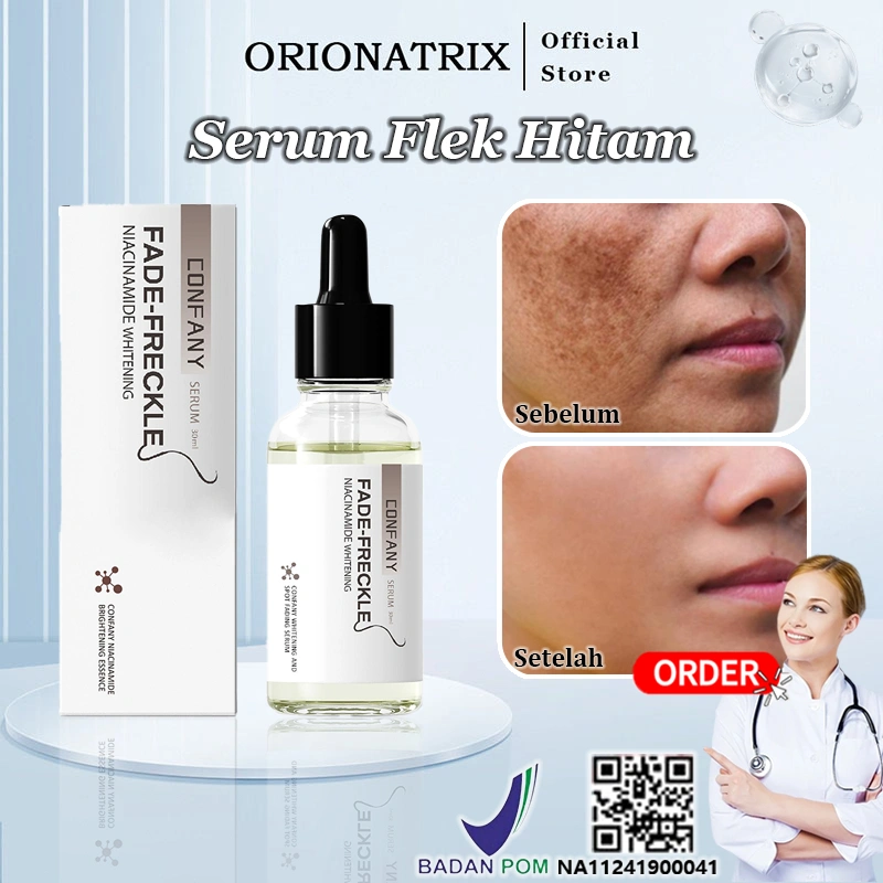 Orionatrix Serum Flek Hitam Membandel Penghilang Flek Hitam Di Wajah Bpom Niacinamide Serum Mencerahkan Wajah Dan Glowing Whitening Freckle Removal Brighten Lighten Hydrating