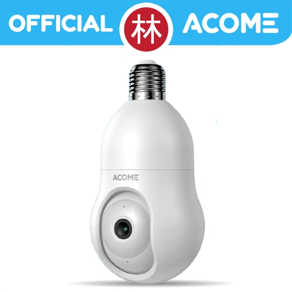 Acome APC8S Smart IP WiFi Camera CCTV 2.5K 1440P Kamera Bohlam E27