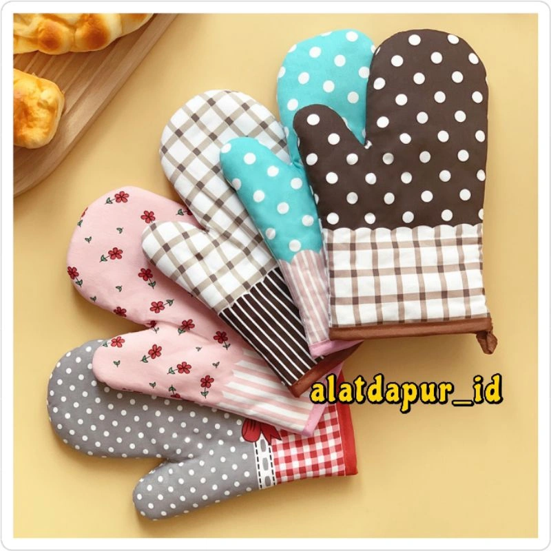 1pcs Sarung tangan oven tebal anti panas sarung tangan serba guna