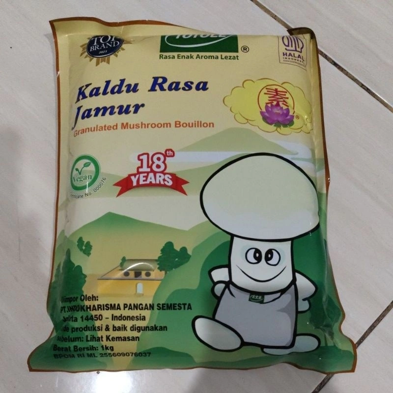 Totole kaldu Jamur 1 kg  penyedap rasa kaldu Jamur Vegetarian