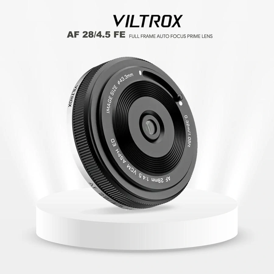 Viltrox AF 28mm F4.5 Full Frame Lens Auto Focus Prime Lens Pancake Lens For Sony E-Mount, Fuji X-Mount
