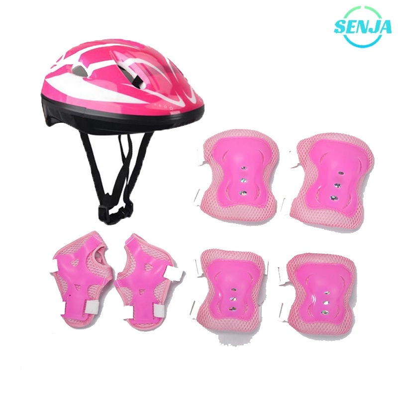 COD 7PCS Perlengkapan Keselamatan Anak untuk Bersepeda dan Bermain Skateboard /Termasuk Helm/Decker lutut/Pelindung Tangan/Sesuai untuk Olahraga Rekreasi Luar Ruangan