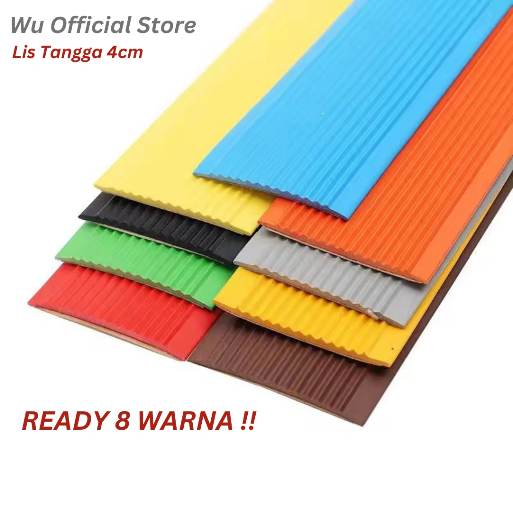 Lis Tangga Pengaman Anti Slip 4 CM Dengan Perekat / Step Nosing Corner Strip Protector