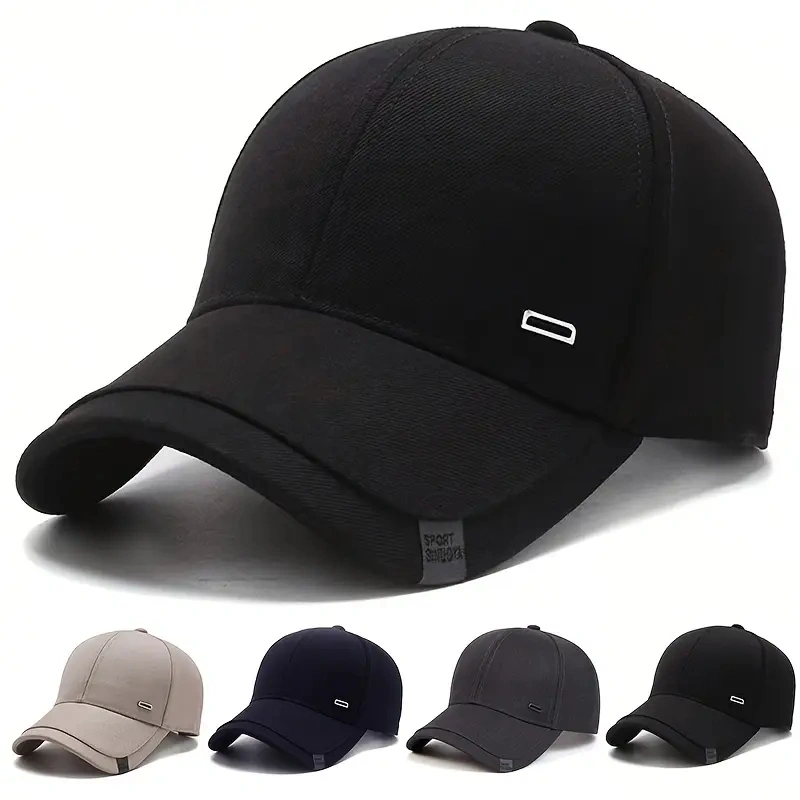Topi Baseball Kulon Persegi Warna Tunggal Ukuran Dapat Disetel Kualitas Tinggi untuk Dewasa Cocok untuk Pria dan Wanita