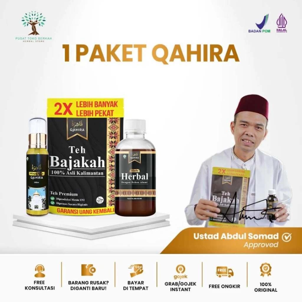 Qahira - Teh Bajakah Qahira 1 Pcs | Teh Bajakah Herbal Original Bantu Atasi Benjolan