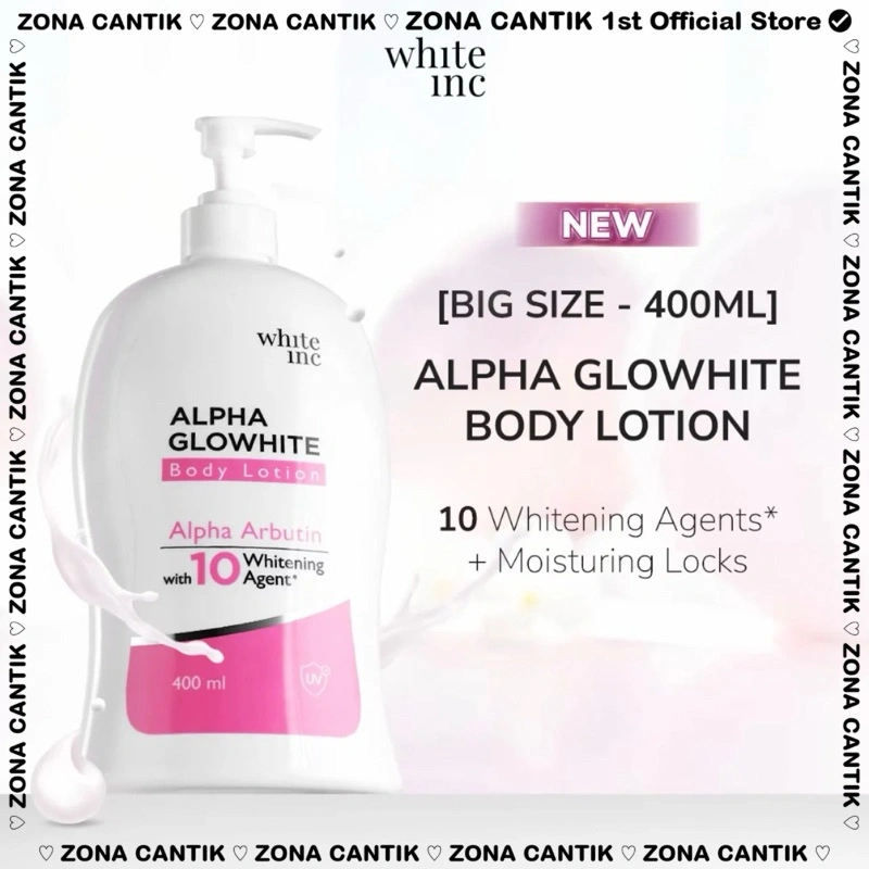 LANGSUNG KIRIM - [400ml] WHITE INC Alpha Glowhite Body Lotion Whitening & Moisturizing
