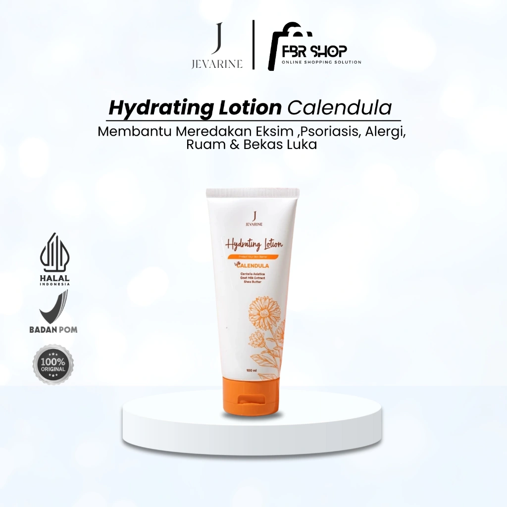 Jevarine Hydrating Lotion With Calendula  - Membantu Meredakan Kulit Eksim ,Alergi, Ruam,Bekas Luka