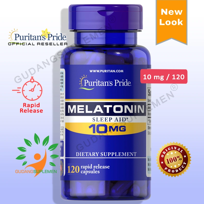 Puritan's Pride MELATONIN 10 mg - 120 Rapid Release Kapsul