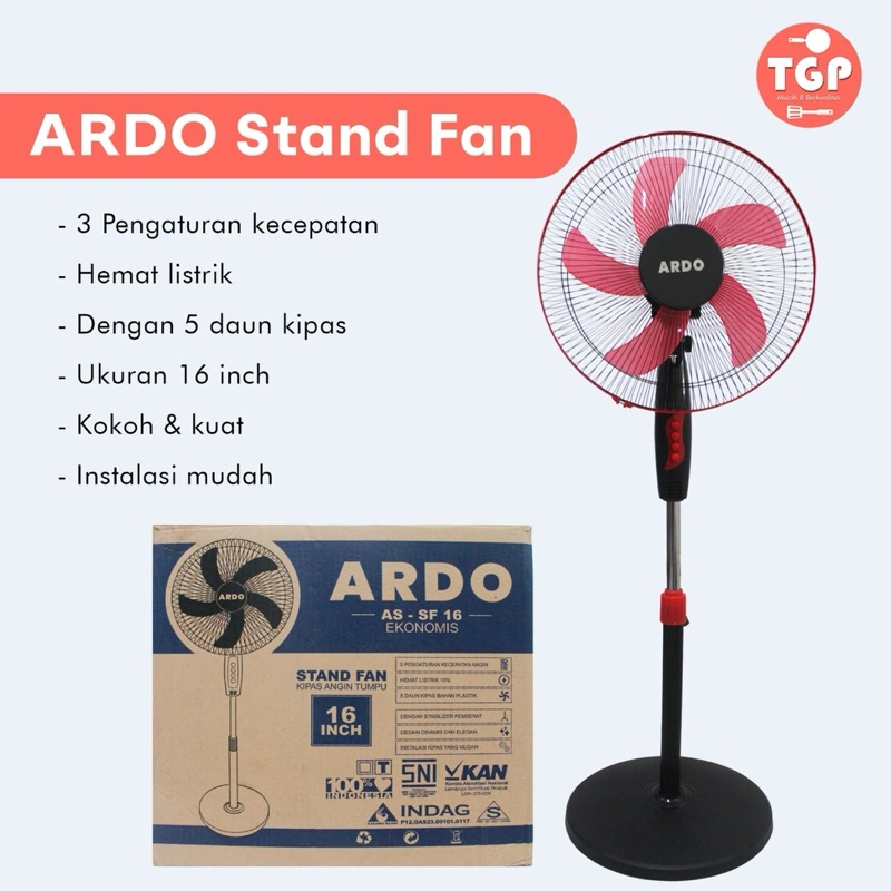 ARDO OKINA MYVO KIPAS ANGIN BERDIRI STANDFAN 16 INCH