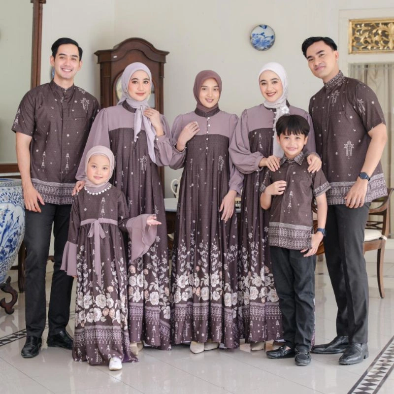Ventedaily - Diraya Family Sarimbit Lebaran 2026 Baju Couple Keluarga Hari Raya Kondangan Outfit