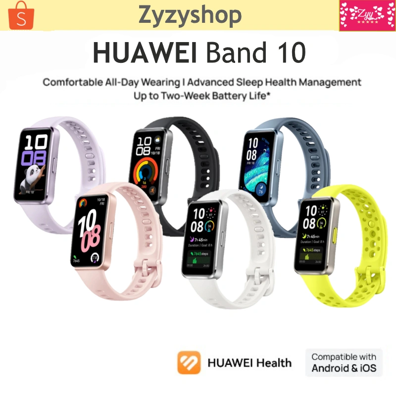 HUAWEI Band 10 Smartband Garansi Resmi [FREE ANTIGORES]