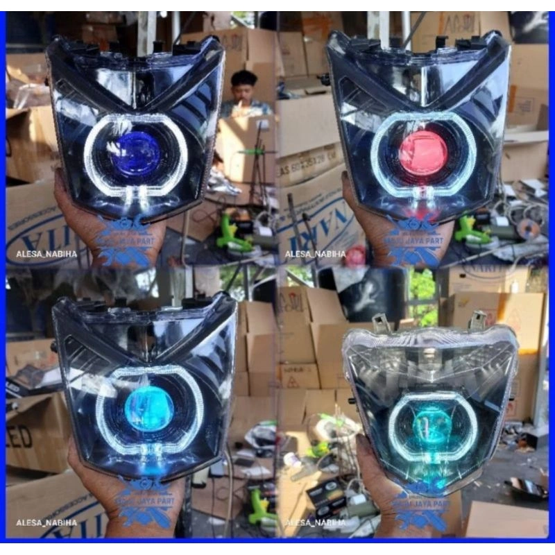Reflektor depan Full Set Billled Ala Ala Beat Fi 2012 Sd 2016 2,5 Inci Super Terang
