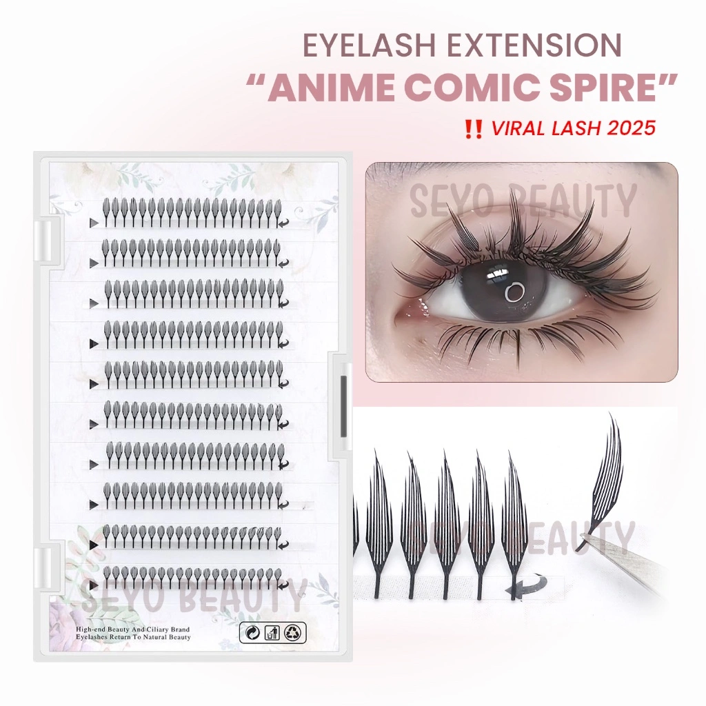 [READY STOCK] 2025 ANIME COMIC SPIRE WISPY EYELASH EXTENSION ANIME CHUNK | COMIC TOWER LASH