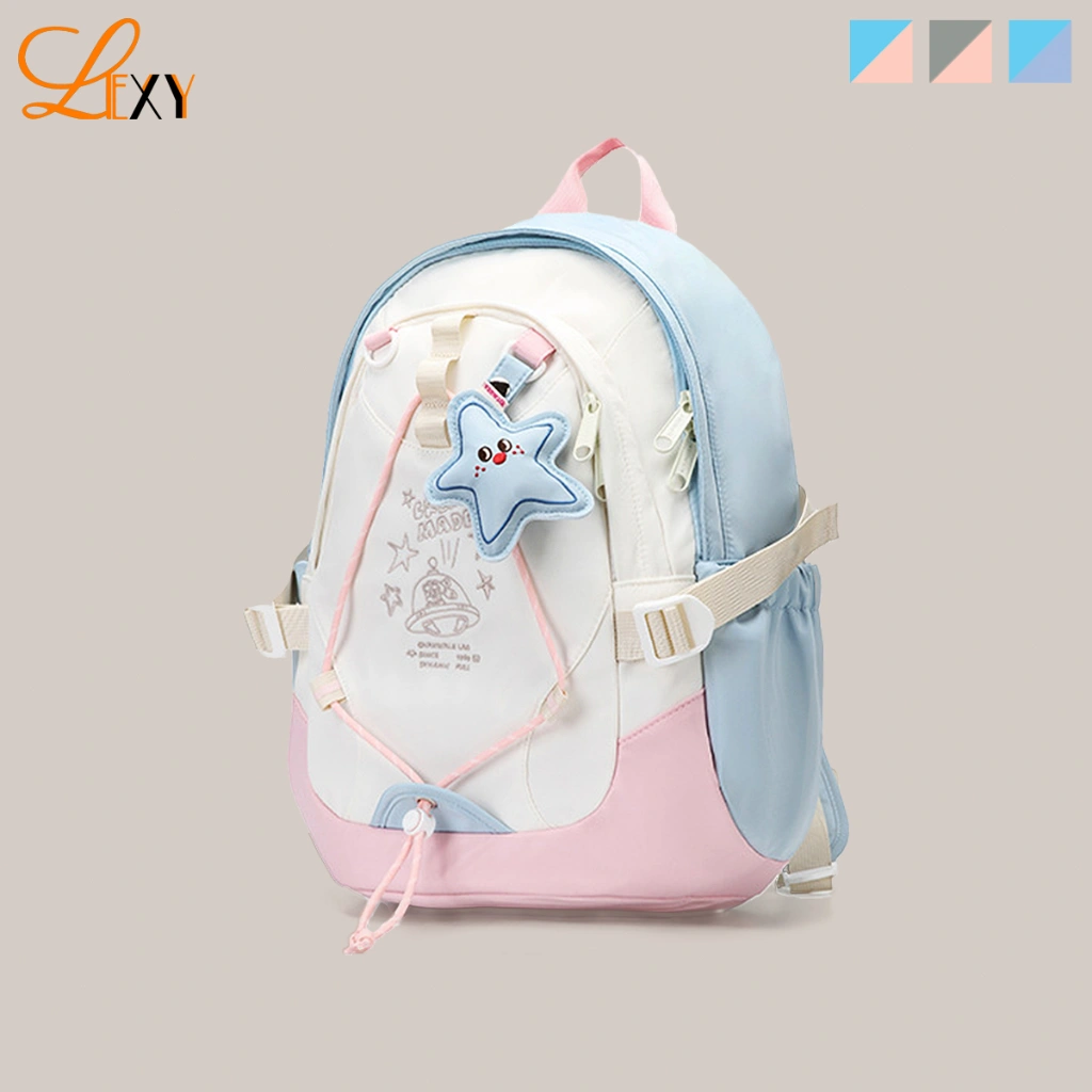 LEXY Ransel Wanita Tas Sekolah Backpack Fashion Korea Waterproof Tas Punggung SMP/SMA Premium