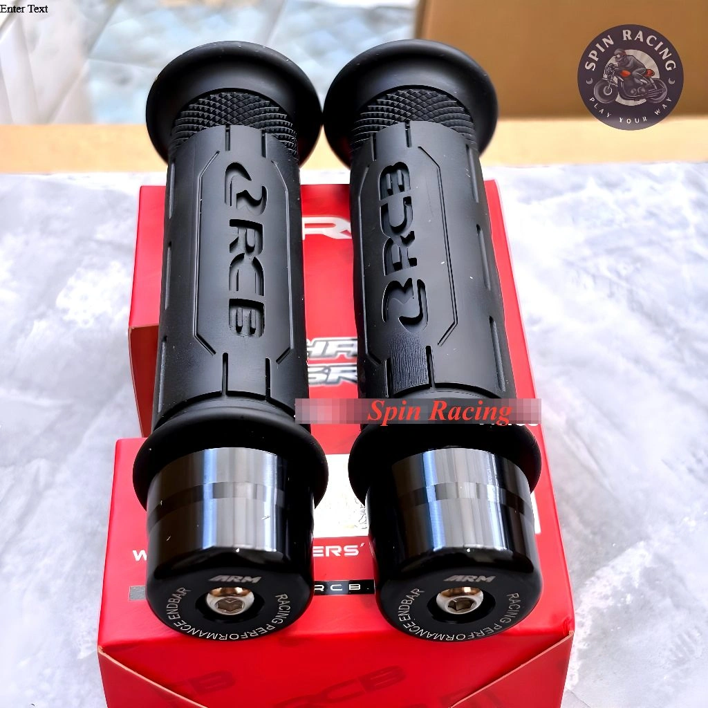 SEPASANG HANDGRIP RCB HAND GRIP RCB HG77 HG 77 BLACK PLUS JALU STANG ARM NMAX AEROX MIO BEAT VARIO SCOOPY FINO LEXY