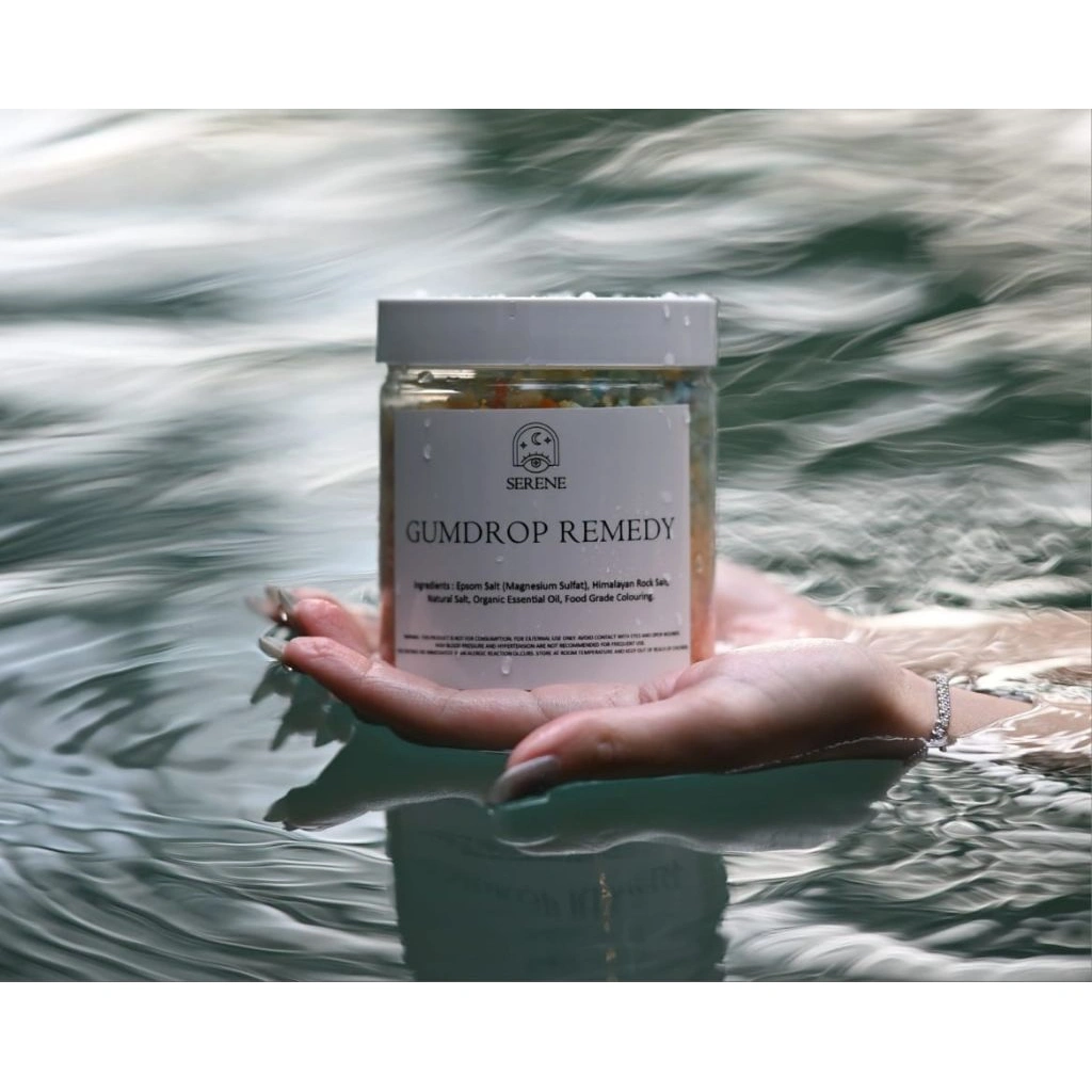 Serene Bath Salt - Gumdrop Remedy - Aroma Bubblegum - Bath and Foot Soak 500gr
