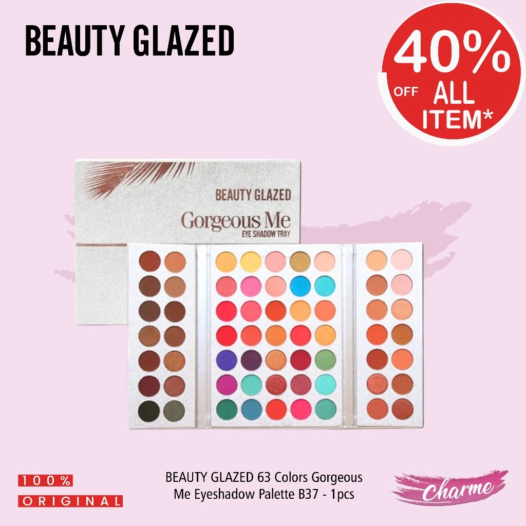 (READY & ORI!) Beauty Glazed 63 Colors warna Gorgeous Me Eyeshadow Palette B37 B 37