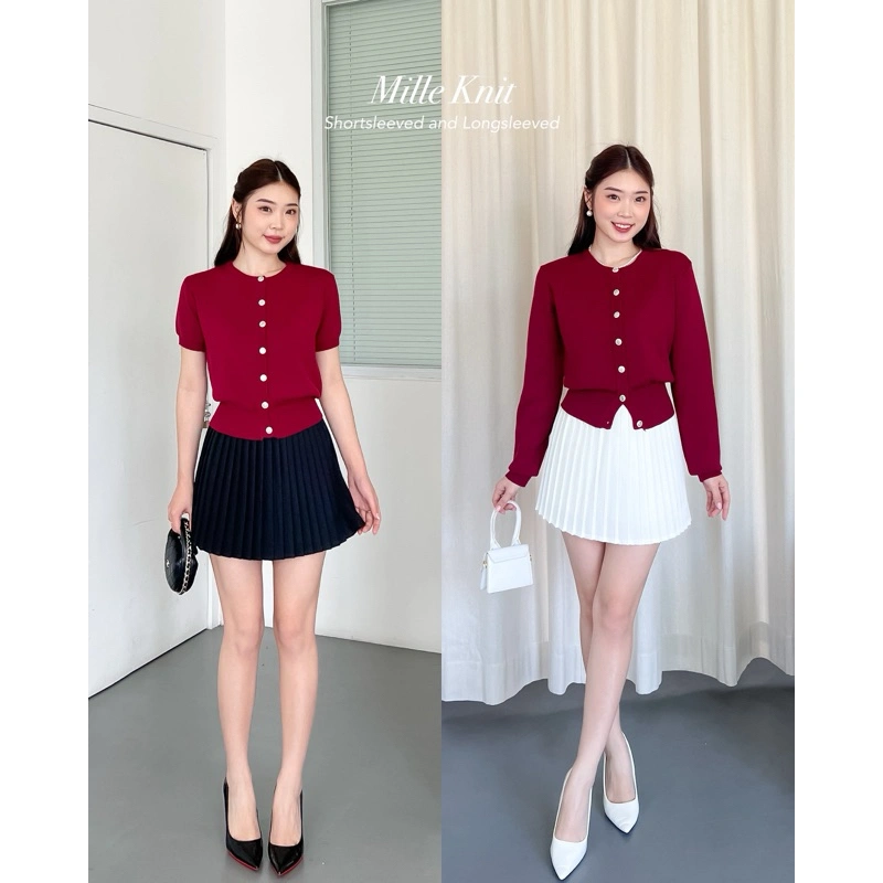 [ Marveile ] Mille Knitted Top Cardigan / Korean Cardigan Rajut Wanita