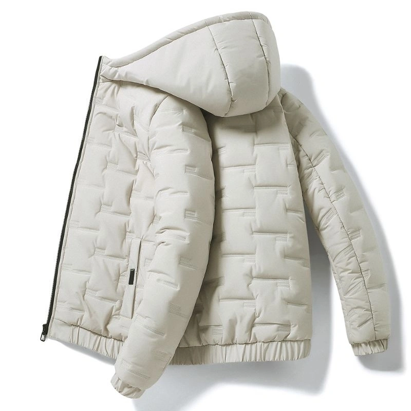 Jaket Winter Pria Tebal Hangat Musim Dingin, Jaket Motor, Corak Di Bordir FQ