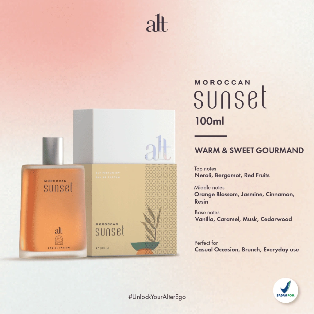 Alt Perfumery | Moroccan Sunset Eau De Parfum | Perfume - 100ml