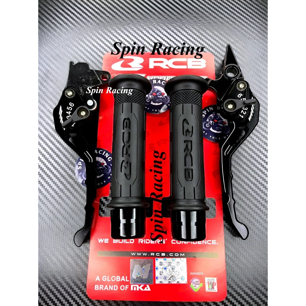 Handgrip RCB Original RCB HG77 + Jalu Stang BULAT model ARM AKN CNC + Handle Rem Stelan CNC Handgrip Motor Nmax Aerox Handgrip Mio Beat Lexi Handgrip Motor RACING BOY Vario Beat Mio Vixion Rx king Tiger Cbr 150  Satria fu Pcx Adv Scoopy Vario 160