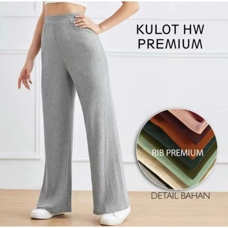 Kulot Knit Panjang Wanita Kulot Knit Highquality