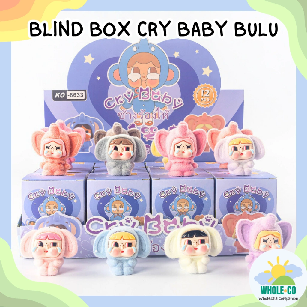 Blind Box Mainan Figure Cry Baby Hewan Premium Bulu Lembut Gemoy Empuk Lucu Unik Imut Termurah Grosir Cod