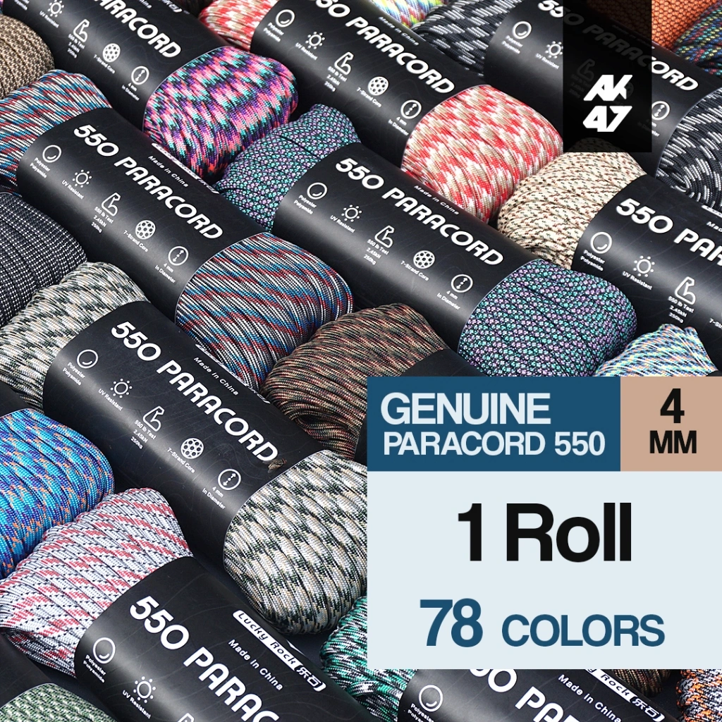 1 ROLL Tali Paracord 4mm Asli Premium Kuat 250 Kg Tali Outdoor Serba Guna Bahan Kerajinan