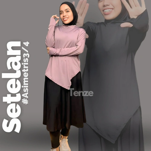 One Set sporty Yumna By Tenze Setelan Olahraga Wanita Senam Jogging Batminton