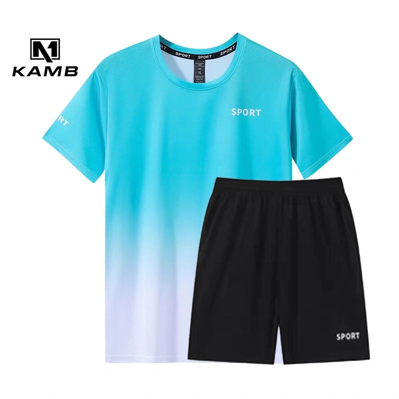 KAMB jersey badminton baju futsal baju olahraga pria/baju running pria hitam