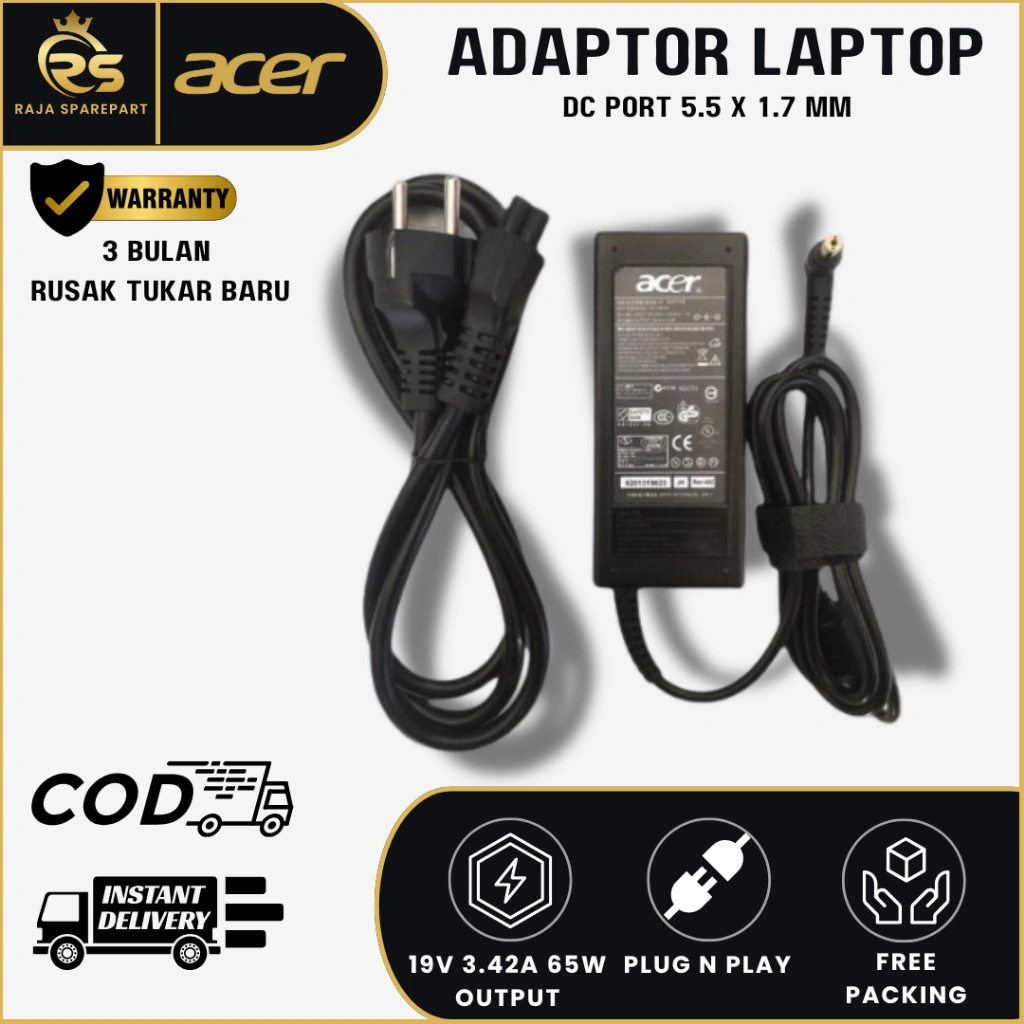 Adaptor Charger Laptop Acer Aspire 4710 4720 4730 4730z 4732 4736 4738 4749 4740 4741 19V 3.42A