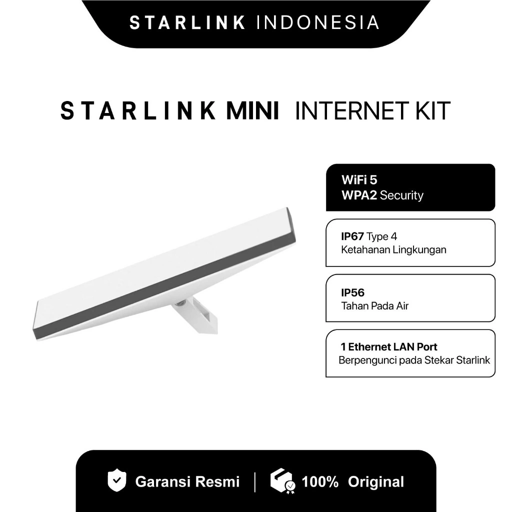 STARLINK Mini Internet Kit Satellite Antenna & AC Dual Band Wi-Fi System - STARLINK Portable
