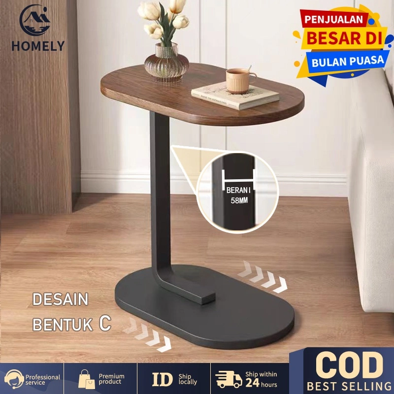 COD MeJa Kopi Meja Teh Meja Laptop Portable Kerja Belajar MeJaTeh Kecil Meja Samping Sofa Bergerak meja samping tempat tidur