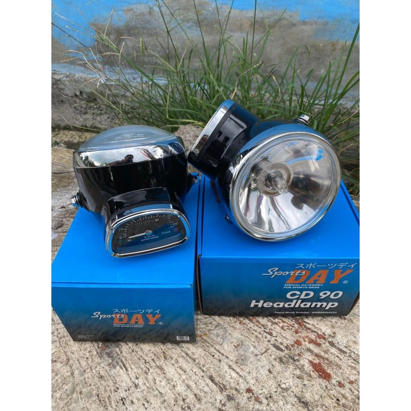 lampu cd impor set spedo dan reflektor batok cd set impor bagus murah
