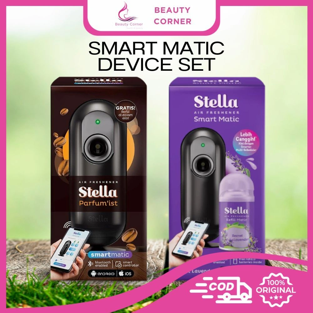Stella Parfum'Ist Smart Matic Device Set (Free Refill) - Pengharum Ruangan Otomatis