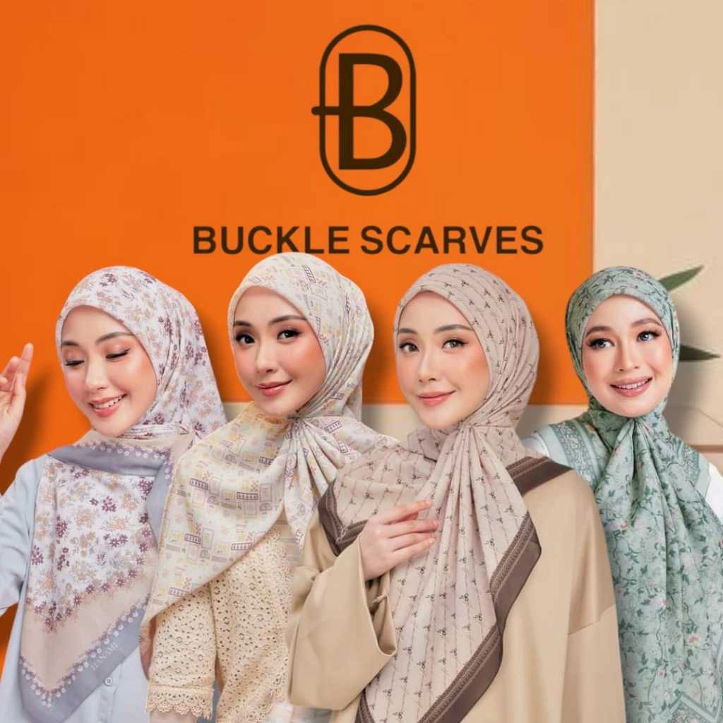 BUCKLE SCARVES Kemasan Pouch MOTIF PREMIUM - Hijab Kerudung Packing Pouch Printing - Azmya