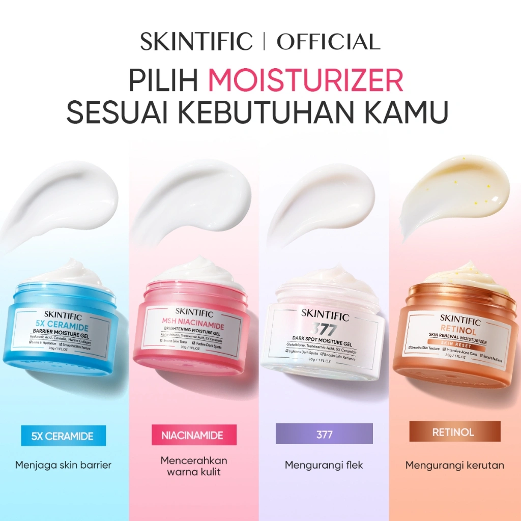 [SKINTIFIC Resmi] - Moisturizer Series | 5X Ceramide Barrier Brightening 377 Dark Spot Retinol Gel