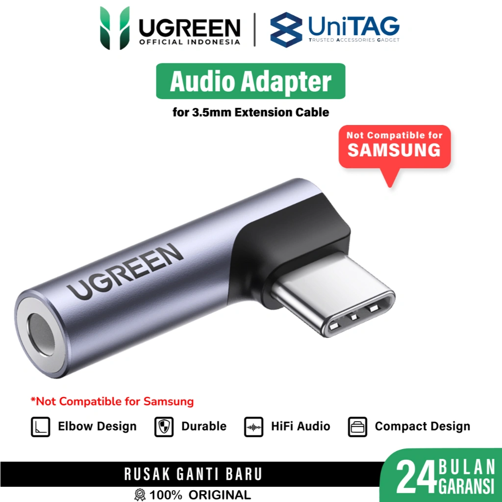 UGREEN Kabel Audio Aux 3.5mm 90 Degree Male to Female Digital-to-Analog Converter For Xiaomi Oppo Huawei Extender High Quality Microphone