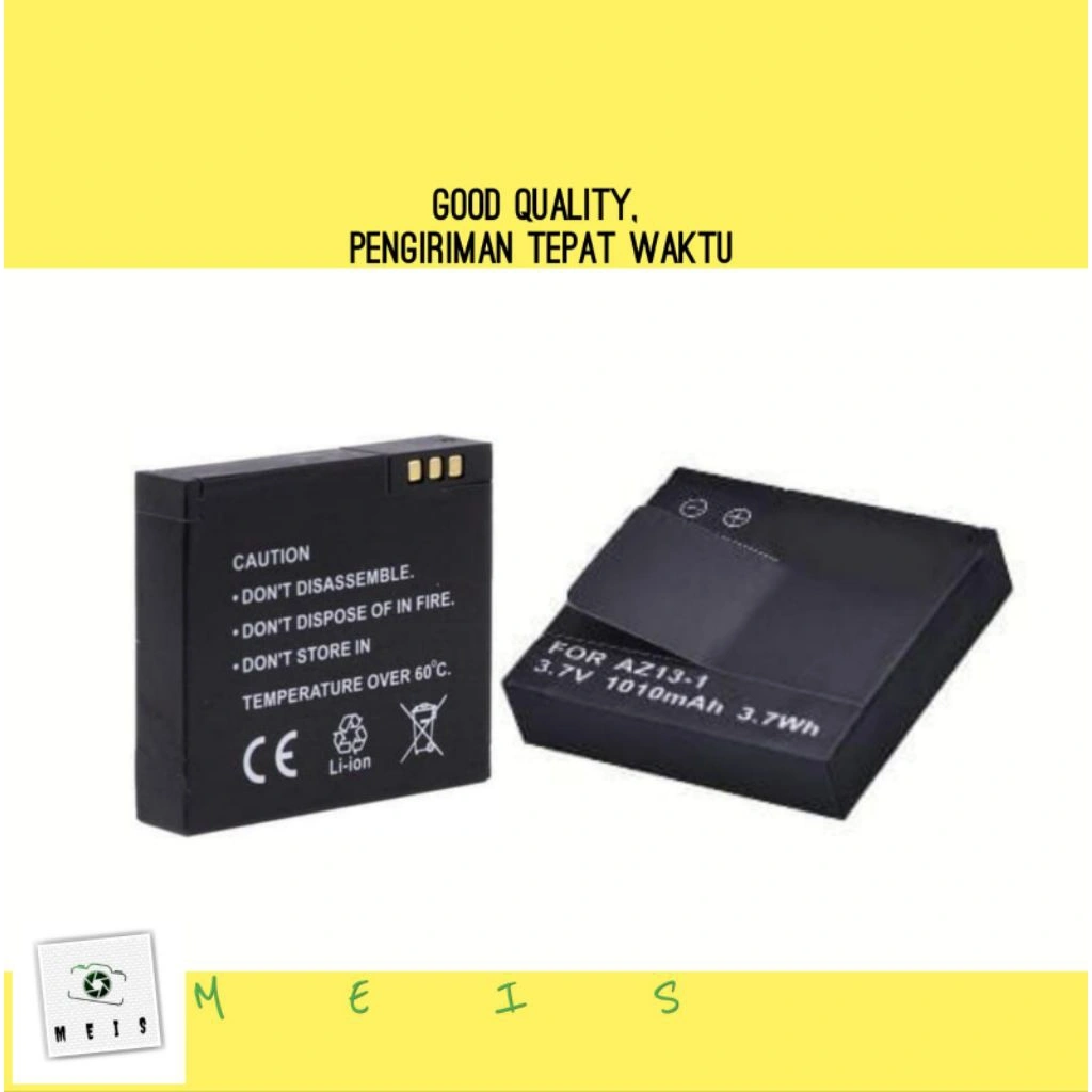 Baterai Action Cam AZ13-1 Xiaoyi Xiaomi YI Basic or Inter 1010mah - Batre Battery